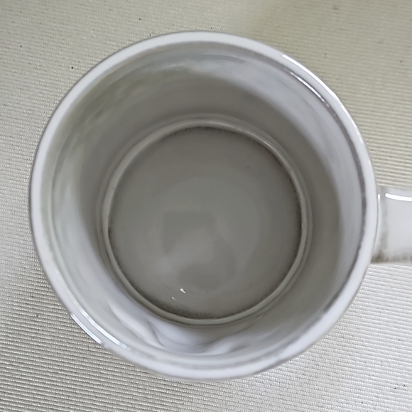 ANTHROPOLOGIE Monogram Christmas Stocking Mug White With Gold "A" 12 Oz NWOT - Picture 2 of 7